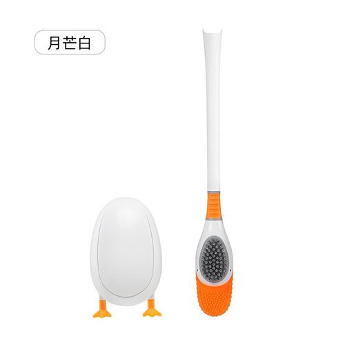 Brosse de toilette murale en silicone, sans poinçon, pour salle de bain, nettoyage des toilettes