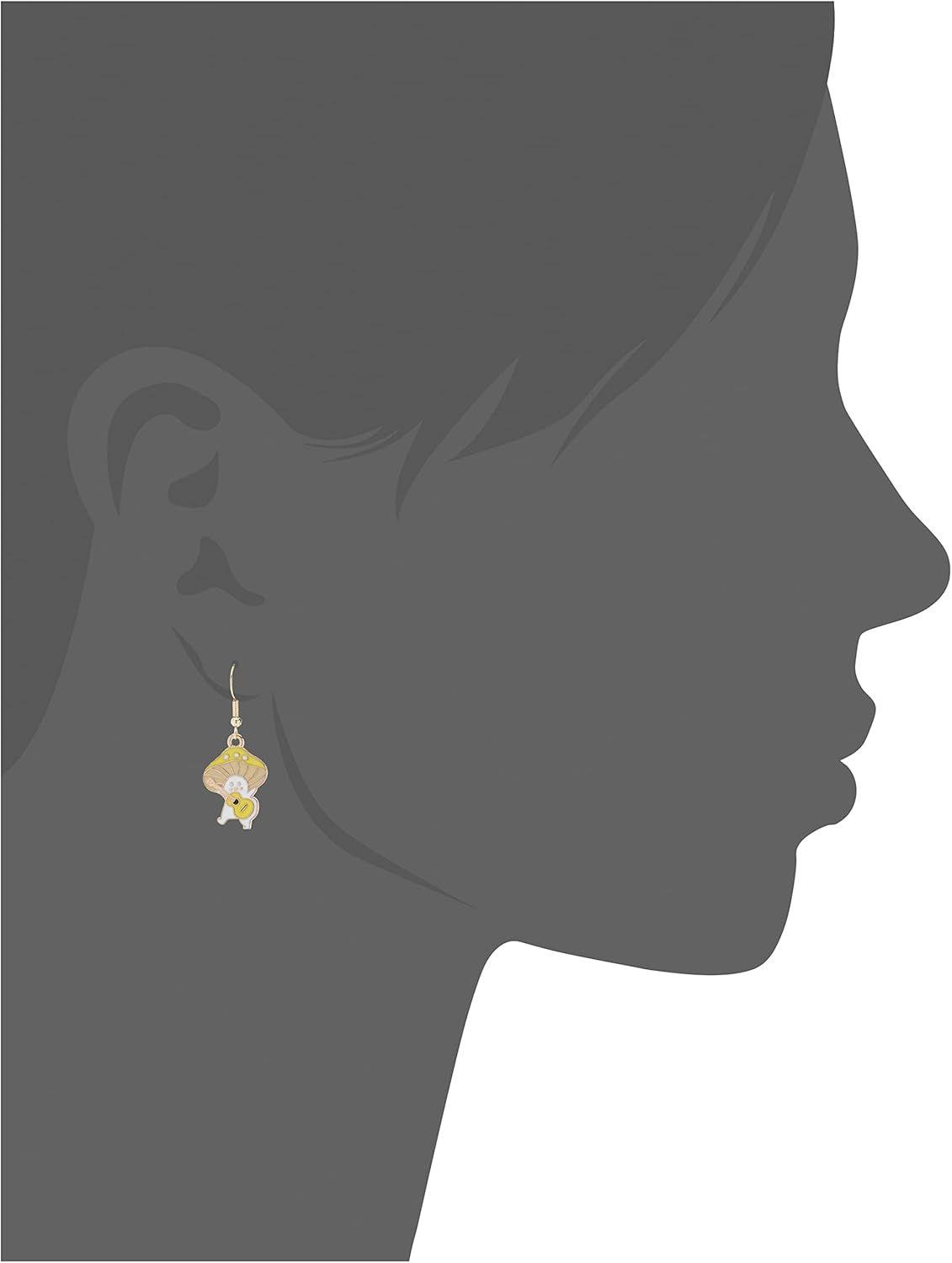 Boucles D'oreilles En Or Avec Pendentifs En Forme De Plante ... - 2