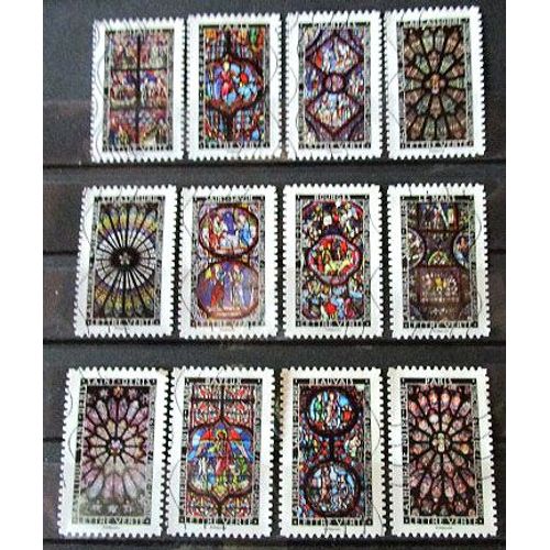 2016. Srie Complte Adh1348  Adh1359: Structure Et Lumire - Vitraux.