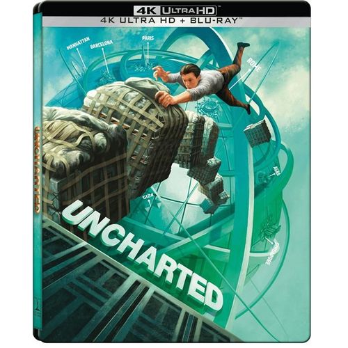 Uncharted - 4k Ultra Hd + Blu-Ray - Édition Boîtier Steelbook