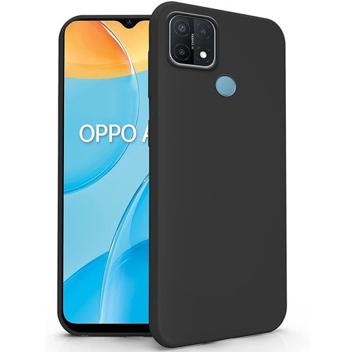Coque Oppo A15 (6,52'') Souple Silicone Noir Anti Choc Decoupage Precis Noir