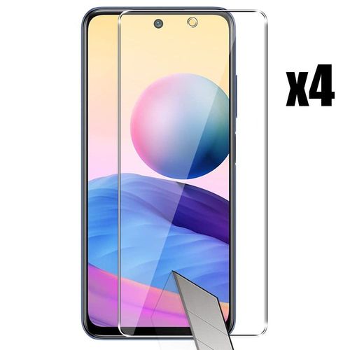 Lot 4 Verre Trempe Protection Redmi Note 10 5g Films Anti Trace