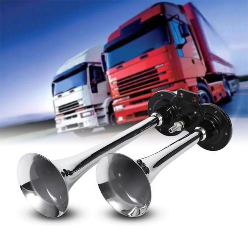 Klaxon De Voiture Super Fort, Double Trompette, Compresseur D'air 12v/24v Pour Voiture, Camion, Bateau, Train, Hoter Pour Signal Sonore Automobile, 150db