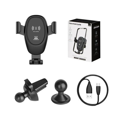 Chargeur De Voiture Sans Fil 10w, Support De Charge Pour Téléphone Iphone 12 13 Max Samsung S9 Xiaomi Mix 2s Huawei Mate 20 Pro