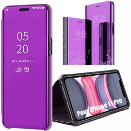 Coque Iphone 11 (6.1"") Intélligente Smart View Protection Devant Et Derrière Violet