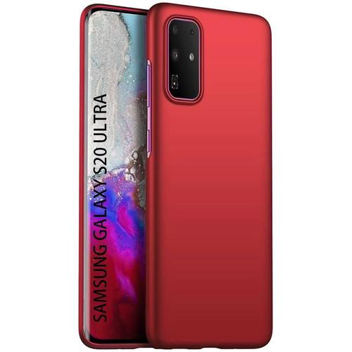 Coque Samsung S20 Ultra (6.9"") Confortable Anti-Rayure Couleur Simple Rouge