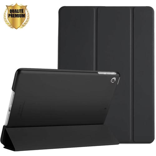 Coque Tablette Ipad (9.7"") Noir Protection Multi Angles Coque Mince Et Léger