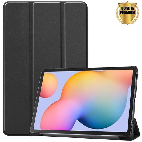 Coque Tablette Samsung Tab S6 Lite (10.4"") Etui Housse Noir Antichoc Fonction Support Veille/Réveil