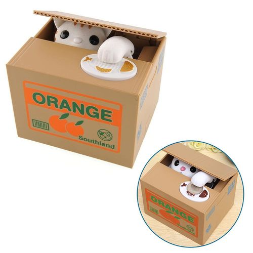 Boîte D'Épargne Automatisée, Chat, Grosse Boîte D'Argent, Panda, Cadeaux Mignons Pour Enfants