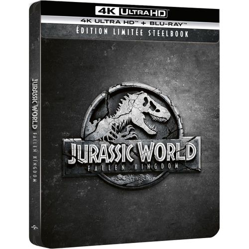 Jurassic World : Fallen Kingdom - 4k Ultra Hd + Blu-Ray - Boîtier Steelbook Limité