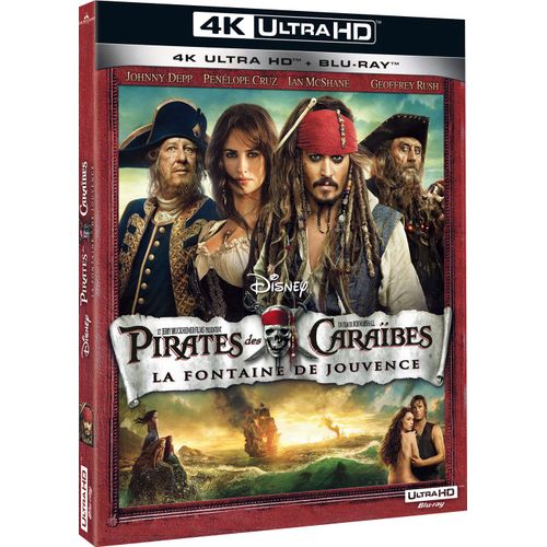 Pirates Des Caraïbes : La Fontaine De Jouvence - 4k Ultra Hd + Blu-Ray
