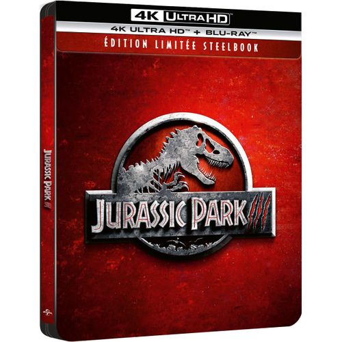 Jurassic Park Iii - 4k Ultra Hd + Blu-Ray - Boîtier Steelbook Limité