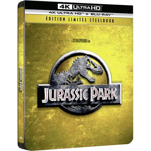 Jurassic Park - 4k Ultra Hd + Blu-Ray - Édition Boîtier Steelbook