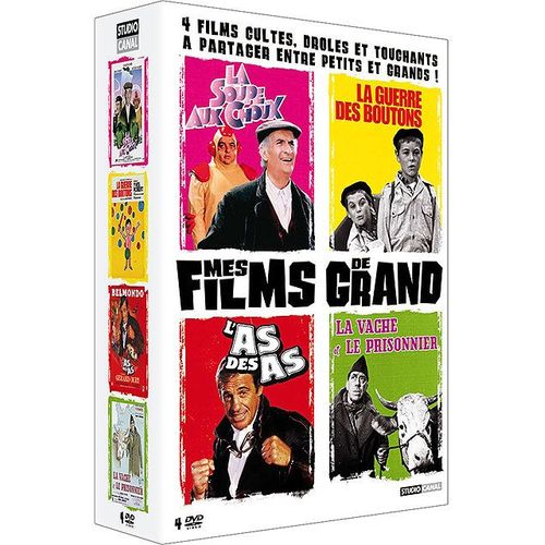 Coffret Mes Films De Grand - La Guerre Des Boutons + La Vache Et Le Prisonnier + La Soupe Aux Choux + L'as Des As