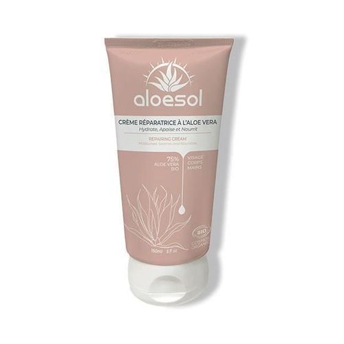 Aloesol Crème Réparatrice 75% Aloe Vera Bio 150ml 