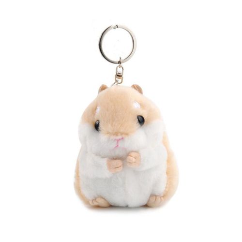 Porte-Clés En Peluche Kawaii Pour Enfants, Jouet De Simulation De Hamster, Dessin Animé, Mignon, Poupée En Peluche Pour Garçons Et Filles, Cadeaux Pour Enfants