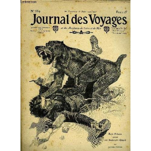 Journal Des Voyages Et Des Aventures De Terre Et De Mer N° 559 - 2e Série - Aux Prises Avec Un Babouin Géant Par Victor Forbin, Les Reclus De La Mer, X Par Maurice Champagne, Trois Coffrets D Opium(...)