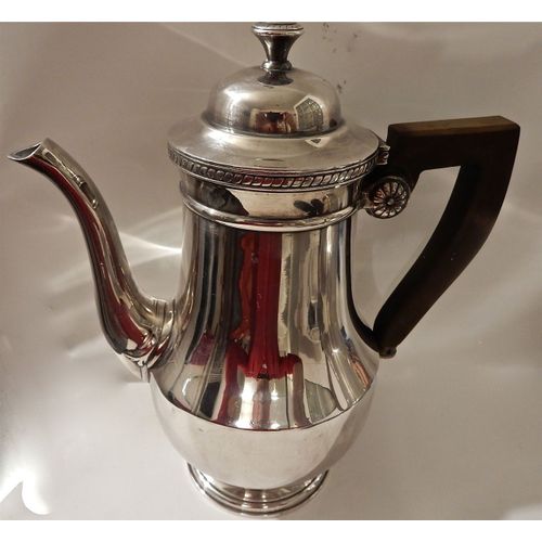 Cafetière Marine Nationale Métal Argenté Motif Cordages