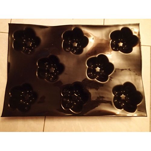 Empreintes 8 Fleurs Printemps Birochettes Flexipan - Demarle - Neuf - Noir