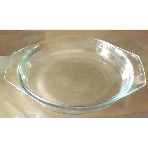 Plat Verre Rond  A Four Pyrex Incassable 26 Cm Couvercle Friteuse A Oreilles Neuf