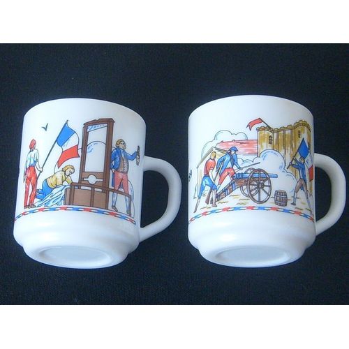 Lot De 2 Bols A Anses - Decor Bicentenaire De La Revolution