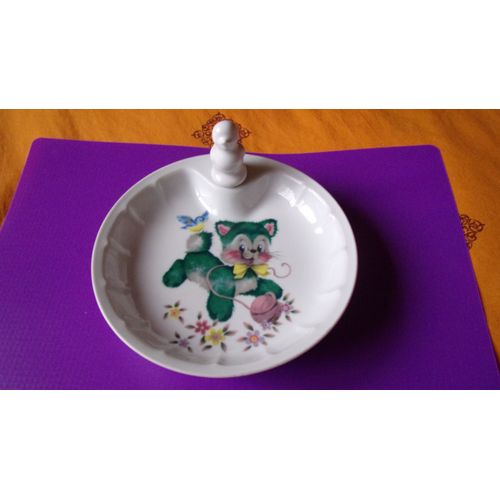 Assiette Chauffante Bébé En Porcelaine Comme Neuve