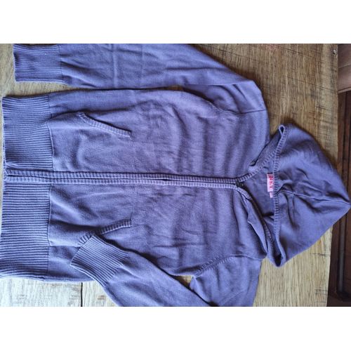 Veste À Capuche Mauve Taille 10ans Marque Nky