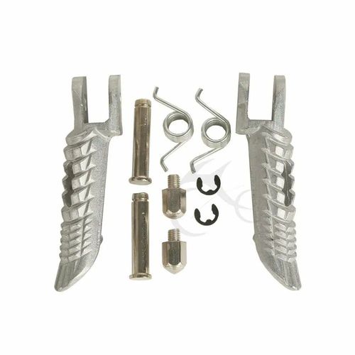 Repose-Pieds Avant De Moto,Repose-Pieds,Suzuki Gspoly 600,Gspoly 750,Gspoly 1000,2001-2022,2019,2018,16,Noir,Noir,Argent - Type Silver
