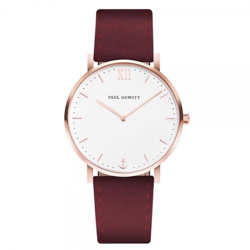 Montre Paul Hewitt En Cuir Rouge