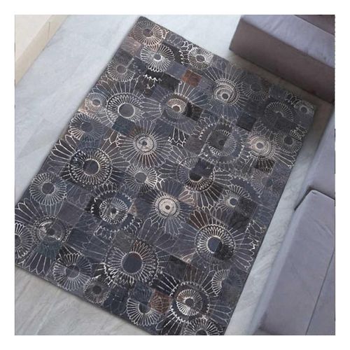 Tapis Peau De Vache 120x170 Kilim Fait Main Marron