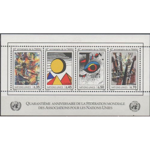 Nations Unies Suisse Bloc Fédération Des Associations 1986