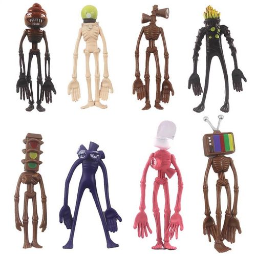 Figurine Modèle D'horreur, 8 Pièces/Ensemble, Jouet, Décoration De La Maison, Légende Urbaine, Base, Cadeau Pour Enfants, Accessoires Pour La Maison