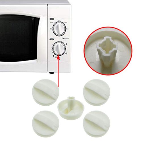 Bouton de minuterie rotatif universel pour four à micro-ondes, 5 pièces, trou croisé, pièces de rechange pour Selecline nagor Panasonic Galanz Midea Delonghi