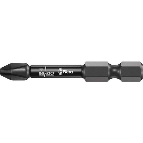 Embout pour vis cruciforme 1/4'' PH Impaktor, 50 mm de long, Dimensions : PH 2, Long. totale 50 mm (Par 5)