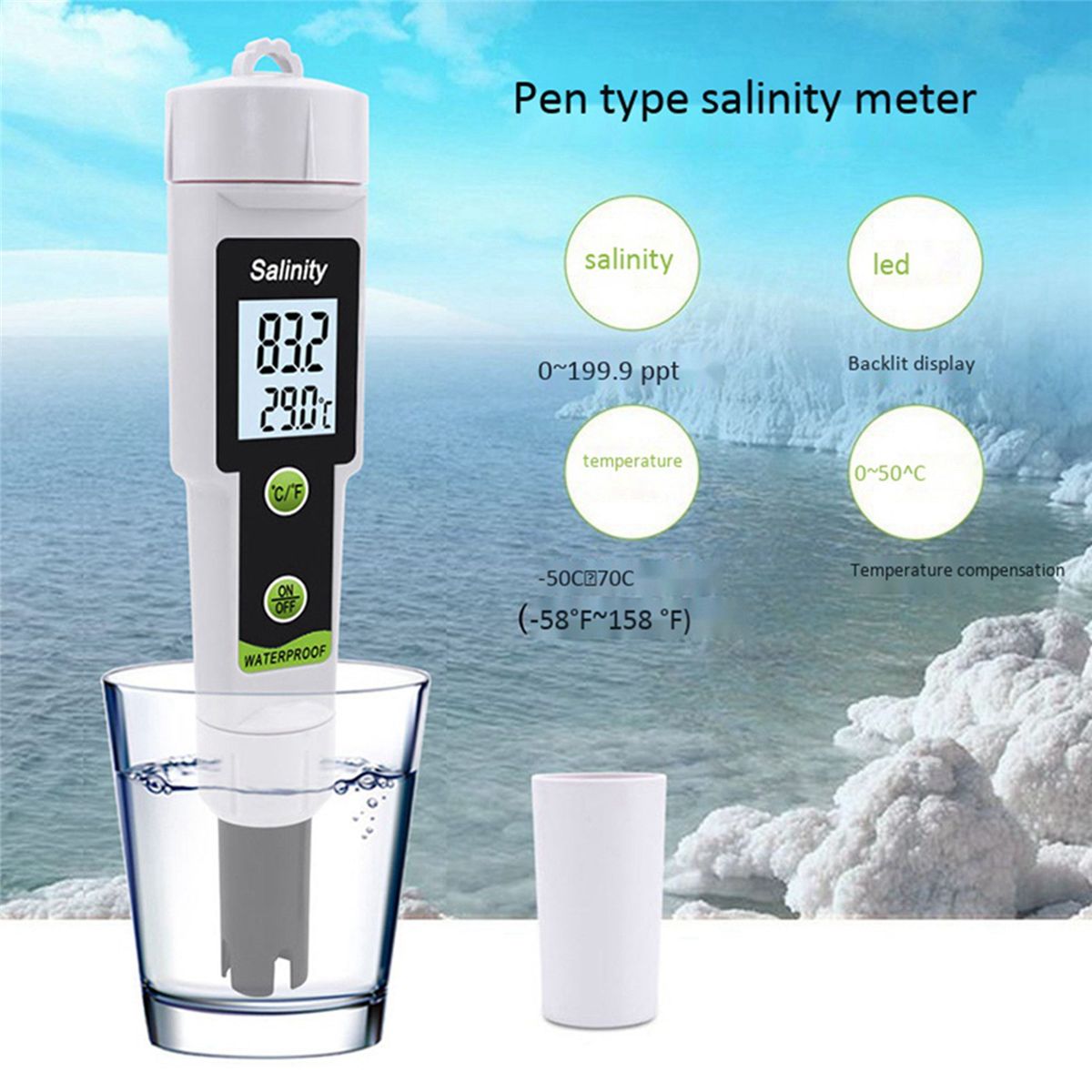 2x Testeur De Salinit Tph 02154, Hydromtre D' Mer, Dtecti... - 5