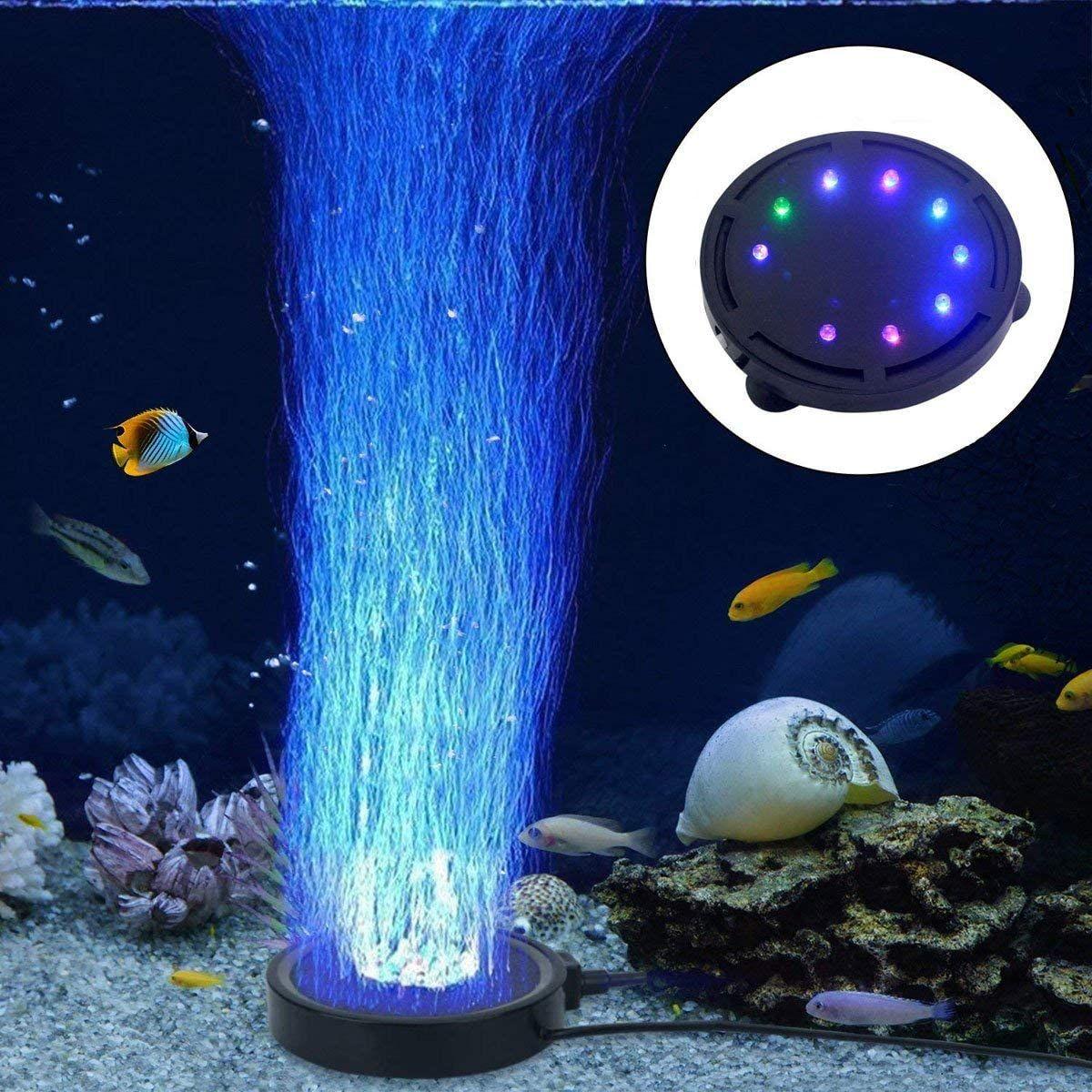 Lampe à Bulles D'oxygène Pour Poissons, Lumière à Bulles D'aquarium LED  Pour L'enrichissement En Oxygène Pour L'éclairage De La Prise UE, Prise US  