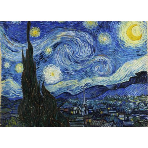 Vincent Van Gogh - La Nuit Étoilée, 1889 - Puzzle 500 Pièces