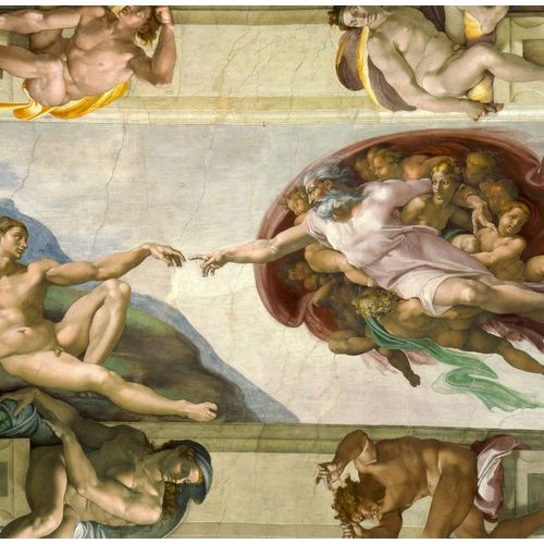 Michel Ange : La Création D'adam De La Chapelle Sixtine, 1508-1512 - Puzzle 1000 Pièces