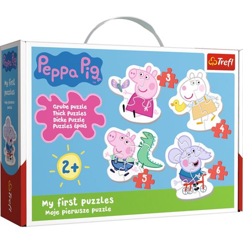4 Puzzles - Baby Puzzle - Peppa Pig - 3, 4, 5 Et 6 Pièces