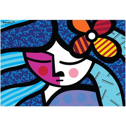 Romero Britto - Girl With Flower - Puzzle 1000 Pièces