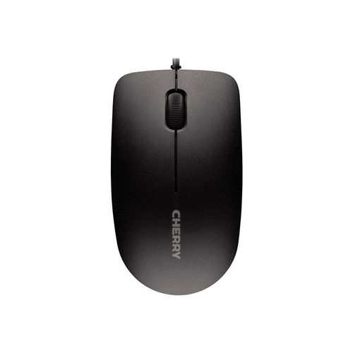 CHERRY MC 1000 - Souris - droitiers et gauchers - optique - 3 boutons - filaire - USB - noir