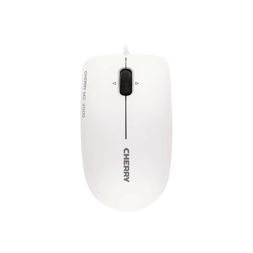 CHERRY MC 2000 - Souris - droitiers et gauchers - infrarouge - 3 boutons - filaire - USB - gris