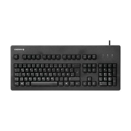 CHERRY G80-3000 - Clavier - PS/2, USB - US - commutateur : CHERRY MX Brown - noir