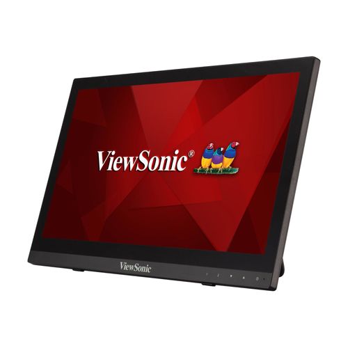 ViewSonic - Écran LED - 16" (15.6" visualisable) - écran tactile - 1366 x 768 @ 60 Hz - TN - 190 cd/m² - 500:1 - 12 ms - HDMI, VGA - haut-parleurs