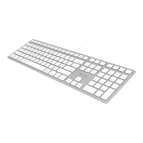 CHERRY KC 6000 SLIM POUR MAC - Clavier - USB - US - commutateur : CHERRY SX - argent