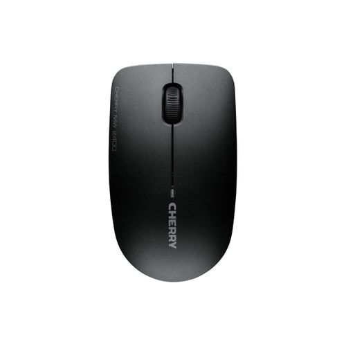 CHERRY MW 2400 - Souris - droitiers et gauchers - optique - 3 boutons - sans fil - 2.4 GHz - récepteur sans fil USB - noir