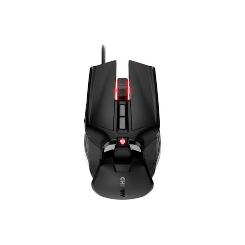 CHERRY MC 9620 FPS - Souris - ergonomique - optique - 9 boutons - filaire - USB - noir