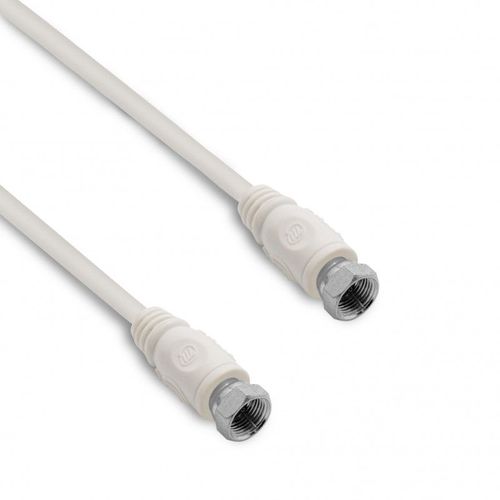 Câble TV satellite coaxial fiches F mâle/mâle 10 m