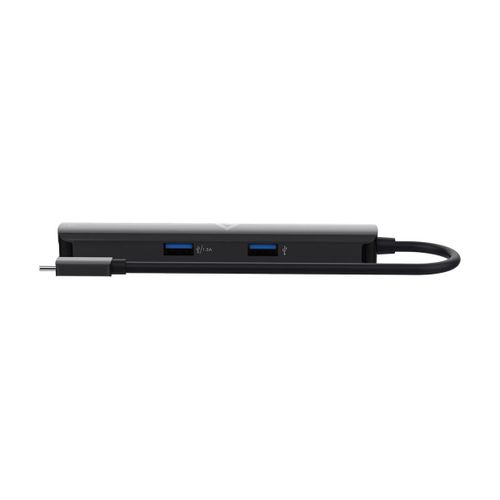 V7 UCMINIDOCK-PT - Station d'accueil - USB-C 3.2 Gen 1 - DVI, HDMI - 1GbE