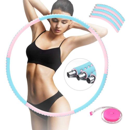 Hula Hoop Adulte, Poids Réglable Hoola Hoop Hulahoop Hoop Pour Adultes Ffitness, Hullahub Hoop Amovible Pour Minceur, Acier Fitness Hoop, Holahup Hoop Fitness Pour Enfants, Hoola Hup Feifen Fitness 1,2 Kg Avec Mini Ruban À Mesurer